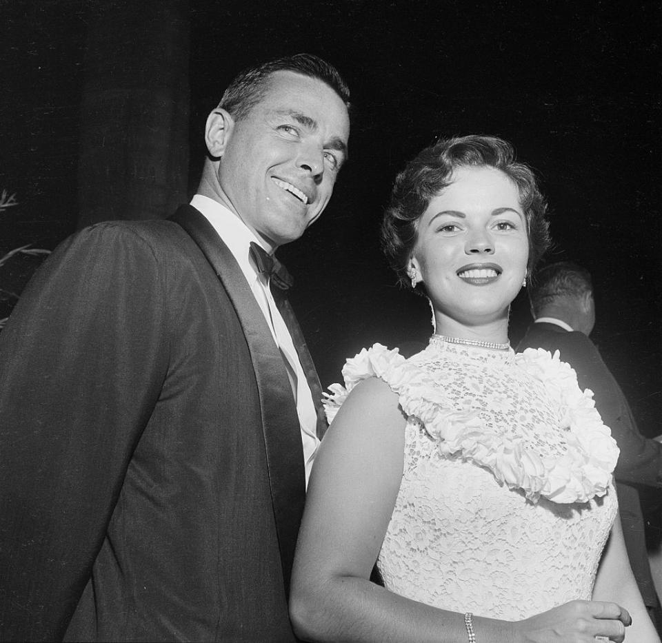 <p>A year after her divorce, Shirley walked down the aisle once again. This time to California businessman Charles Alden Black. The star took his last name, changing hers to Shirley Temple Black, and decided to retire from the movie industry at 22 years old. Her last film, <em>A Kiss for Corlis</em>s, came out in 1949.</p>