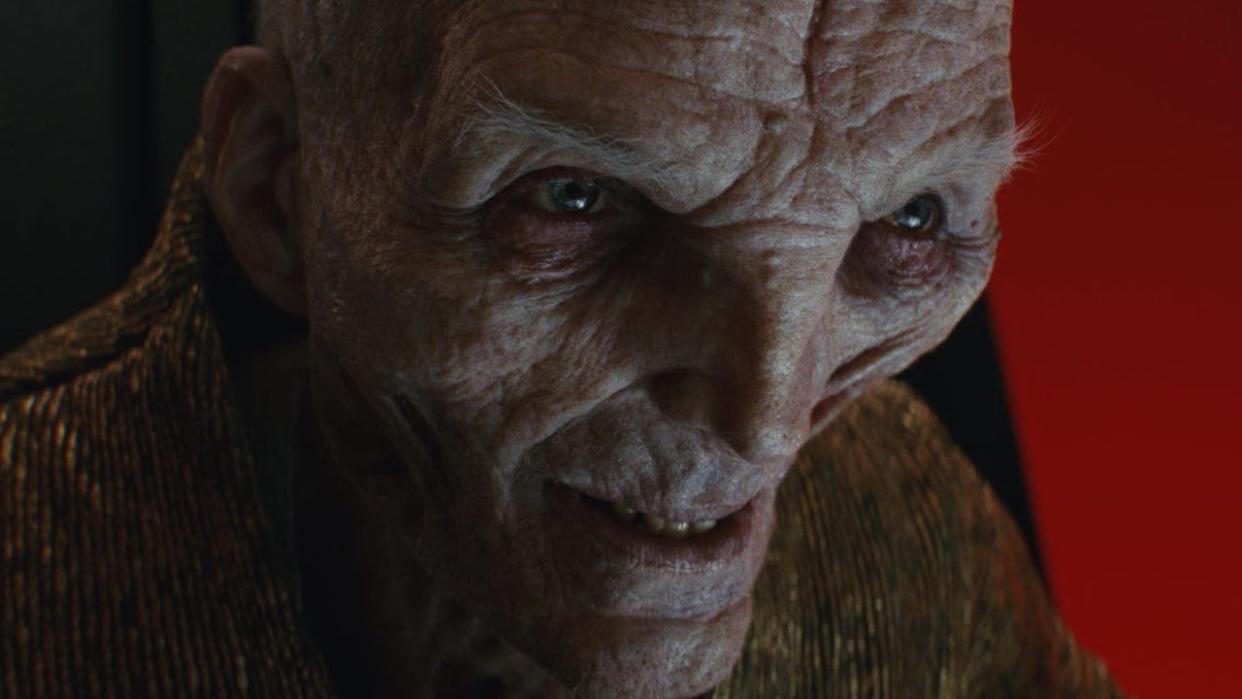  Andy Serkis' Snoke in Star Wars: The Last Jedi 