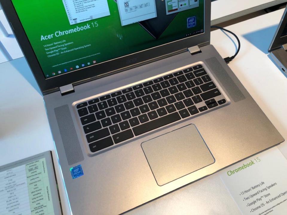 <p>Los nuevos Chromebook de 13″ y 15″ de Acer presentados en su conferencia anual de 2018 </p>