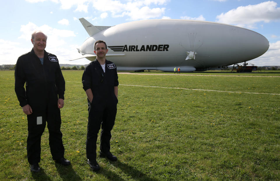 巨型飛船「登空者」（Airlander）圖片來源：Chris Radburn/ Getty Images