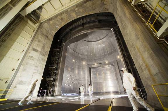 NASA's Dark Energy Lab (as seen in "Marvel's The Avengers") doesn't actually exist, but the movie scenes were filmed in the Space Power Facility at NASA Glenn Research Center in Ohio.