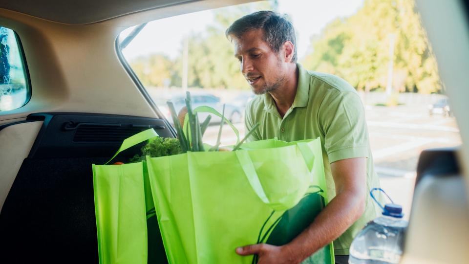 Picking up your groceries could make finding a time slot easier.
