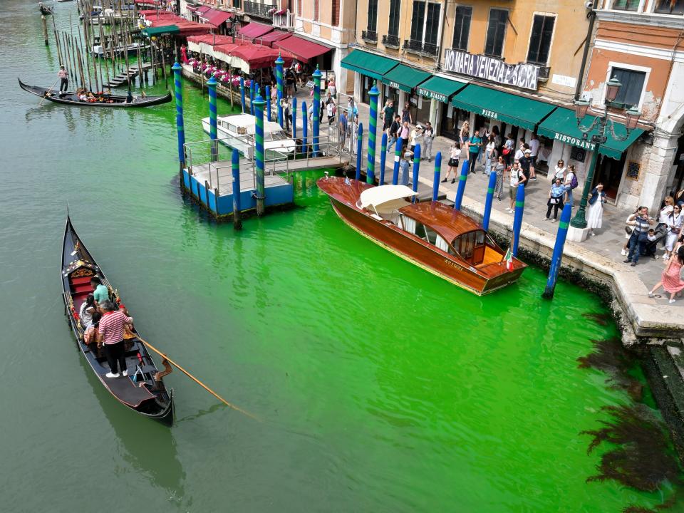 Venice green canal