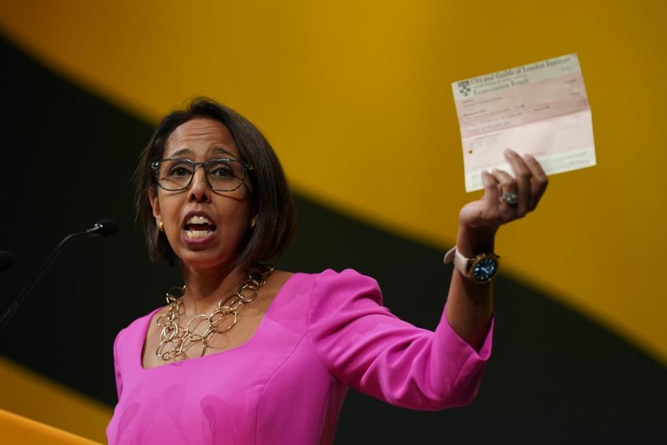 Liberal Democrat education spokesperson Munira Wilson (Stefan Rousseau/PA Wire)