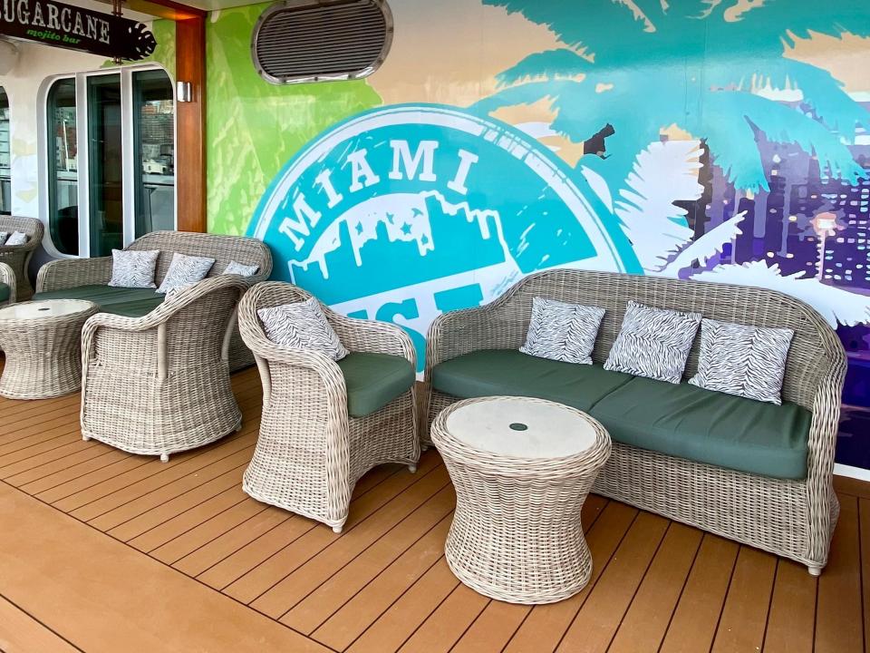 couches on the norwegian getaway