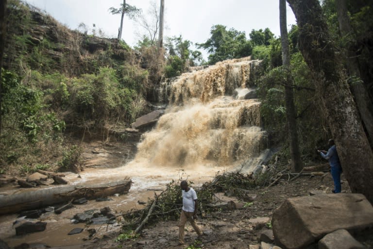 Twenty students were killed in a freak accident at the popular tourist destination of Kintampo Falls in Ghana