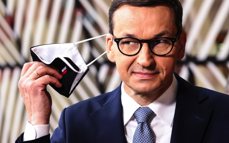 Poland’s Prime Minister Mateusz Morawiecki said summit talks with Russia should only be held if Moscow abandoned aggressive policies.  - Valeria Mongelli /Bloomberg