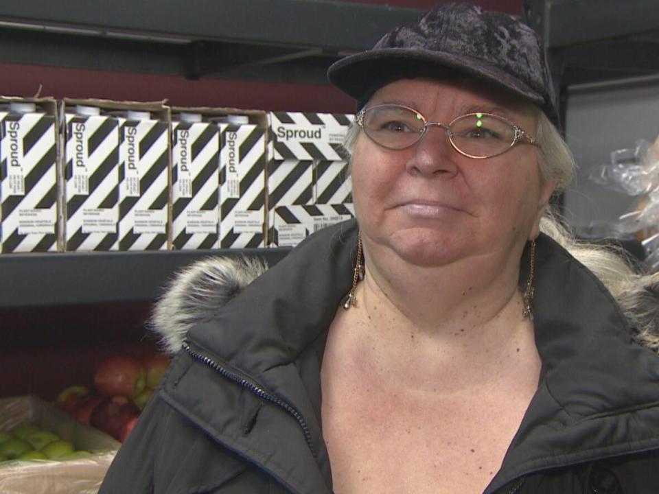 Janice Bruner, a food bank user, says: 'You shouldn't be ashamed to use a food bank. It's here for everybody. It is convenient for people who really need it.' (CBC - image credit)