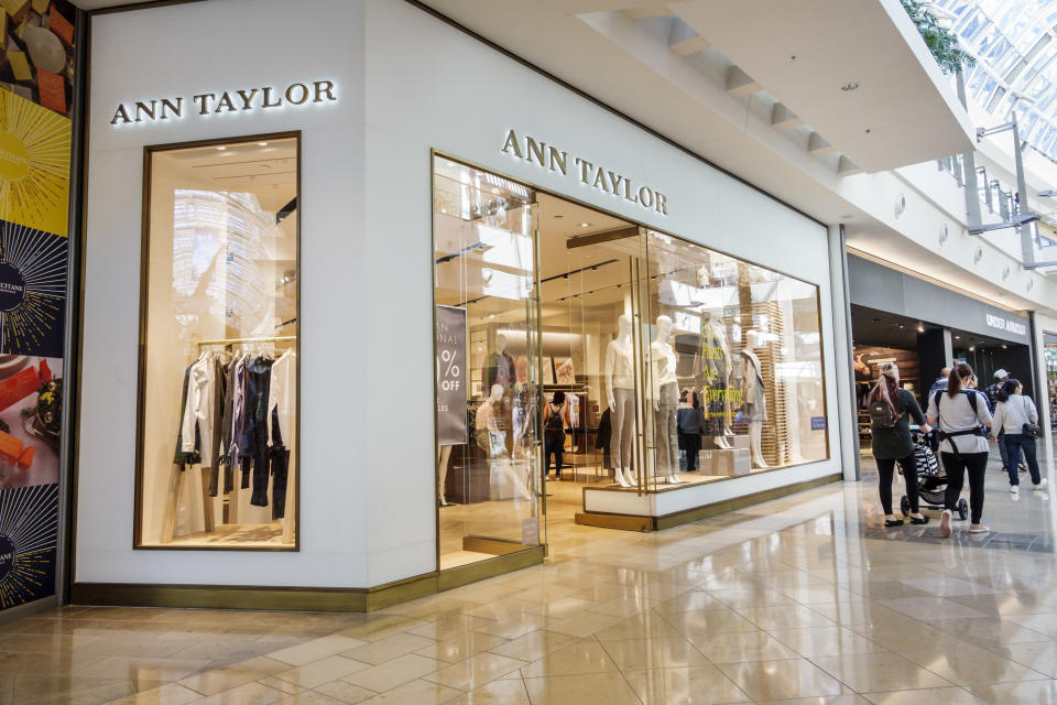 The exterior of an Ann Taylor store