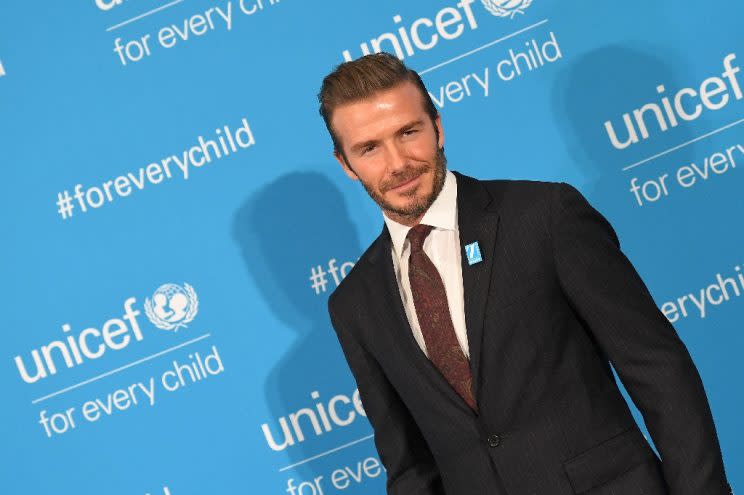 Beckham con su aspecto habitual. (Foto de Angela Weiss/AFP).