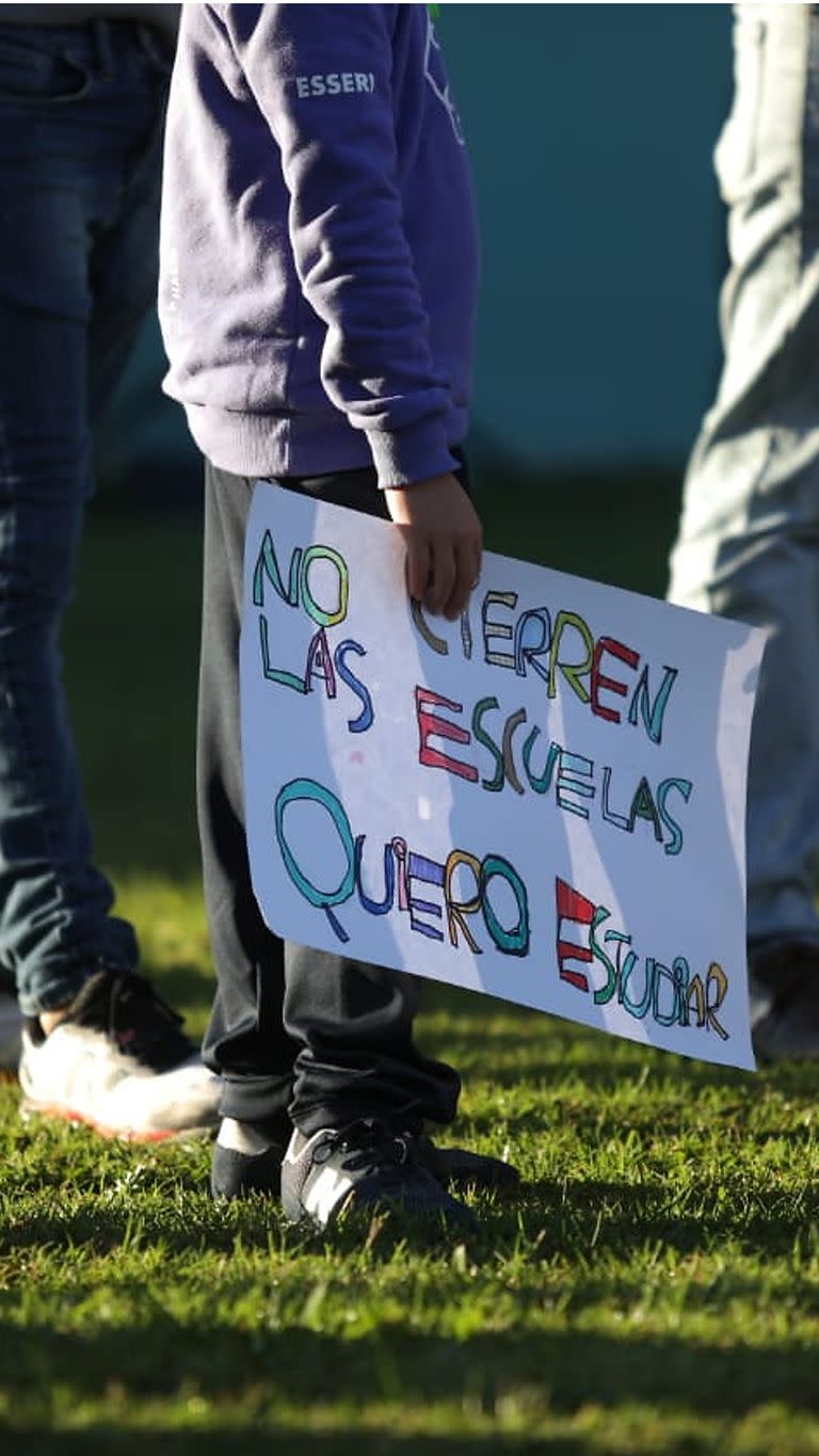 Protestas en las escuelas de la provincia de Buenos Aires