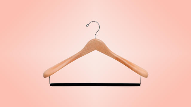 MAWA Wood Clothes Hangers, White or Black, Beechwood, Handmade