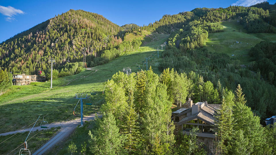 The 1.4-acre property sits adjacent to the Little Nell ski run. - Credit: Aspen/Glenwood MLS