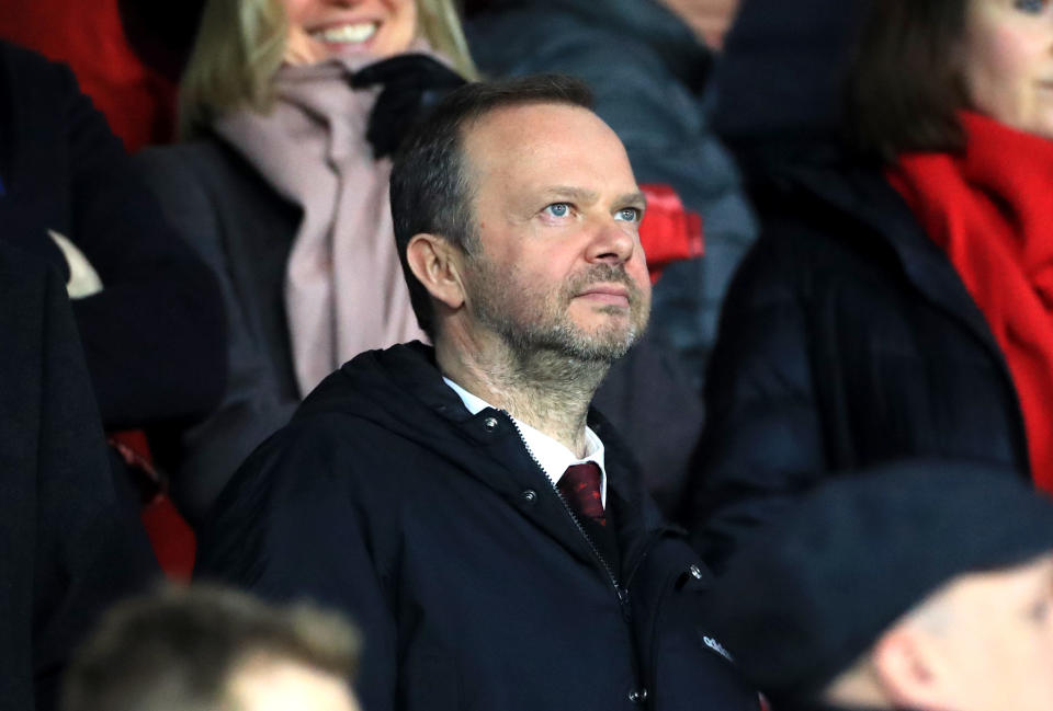 Manchester United fans want CEO Ed Woodward to leave the club. (Photo by Mike Egerton/EMPICS/PA Images via Getty Images)