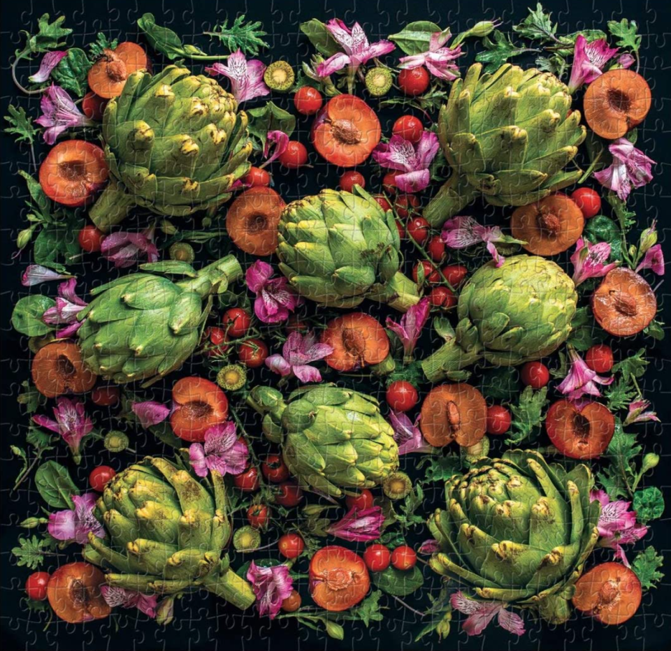 Galison and Mudpuppy Artichoke Floral 500-Piece Puzzle