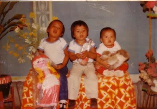 Liberty de Vera and her siblings in the Philippines.