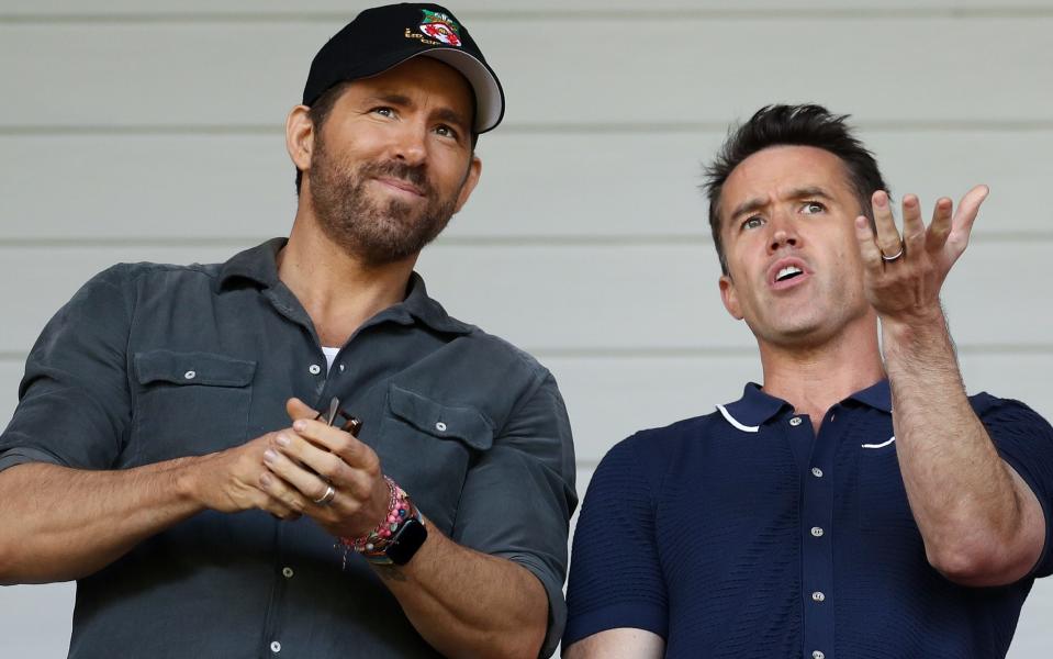 Ryan Reynolds and Rob McElhenney, - Manchester United vs Ryan Reynoldsâ€™  Wrexham: When is the pre-season friendly?