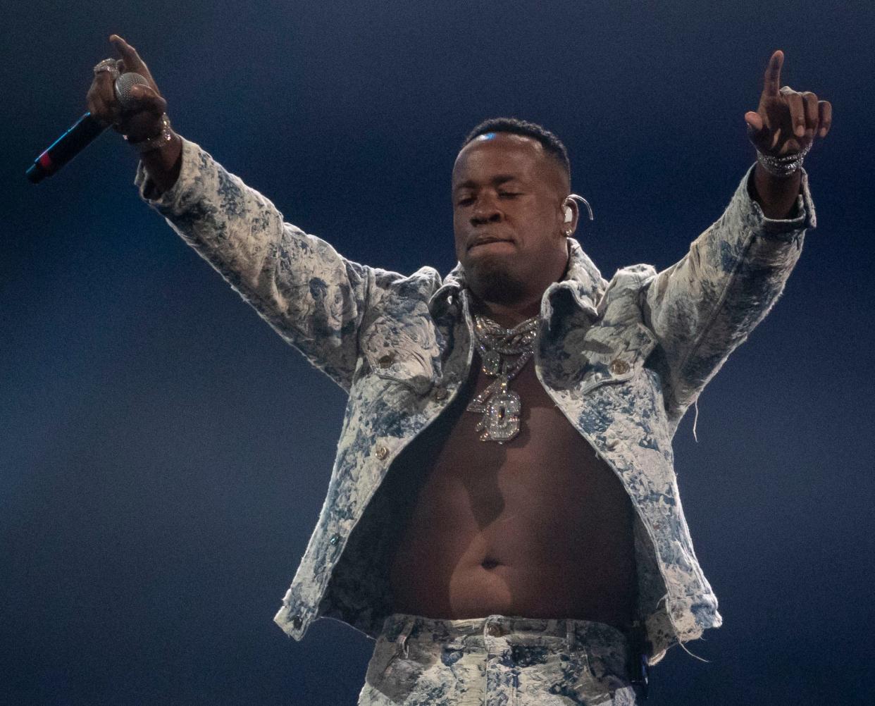 Yo Gotti performs during Yo Gotti and Friends: Birthday Bash 8 on Friday, July 15, 2022, at FedExForum. 