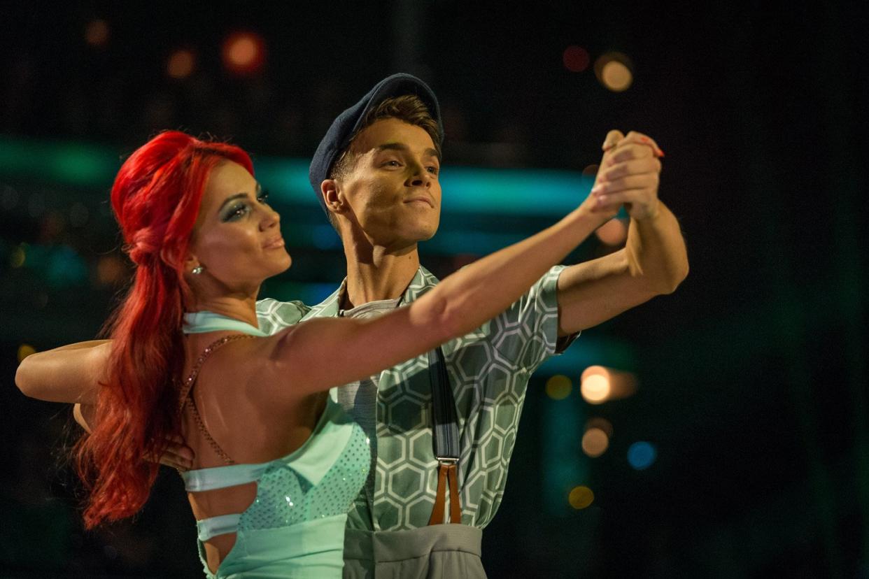 Just friends: Dianne Buswell and Joe Sugg: BBC/Guy Levy
