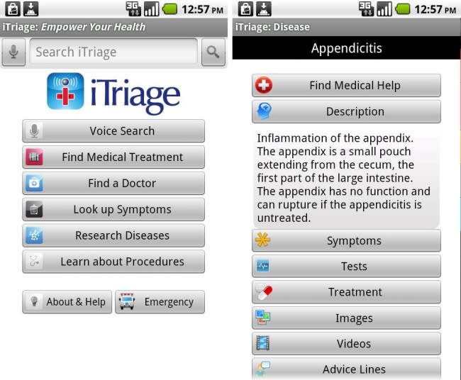 iTriage Mobile Health
