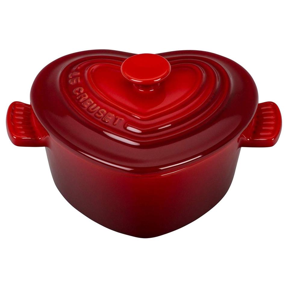 Le Creuset Enameled Mini Heart Stoneware Cocotte