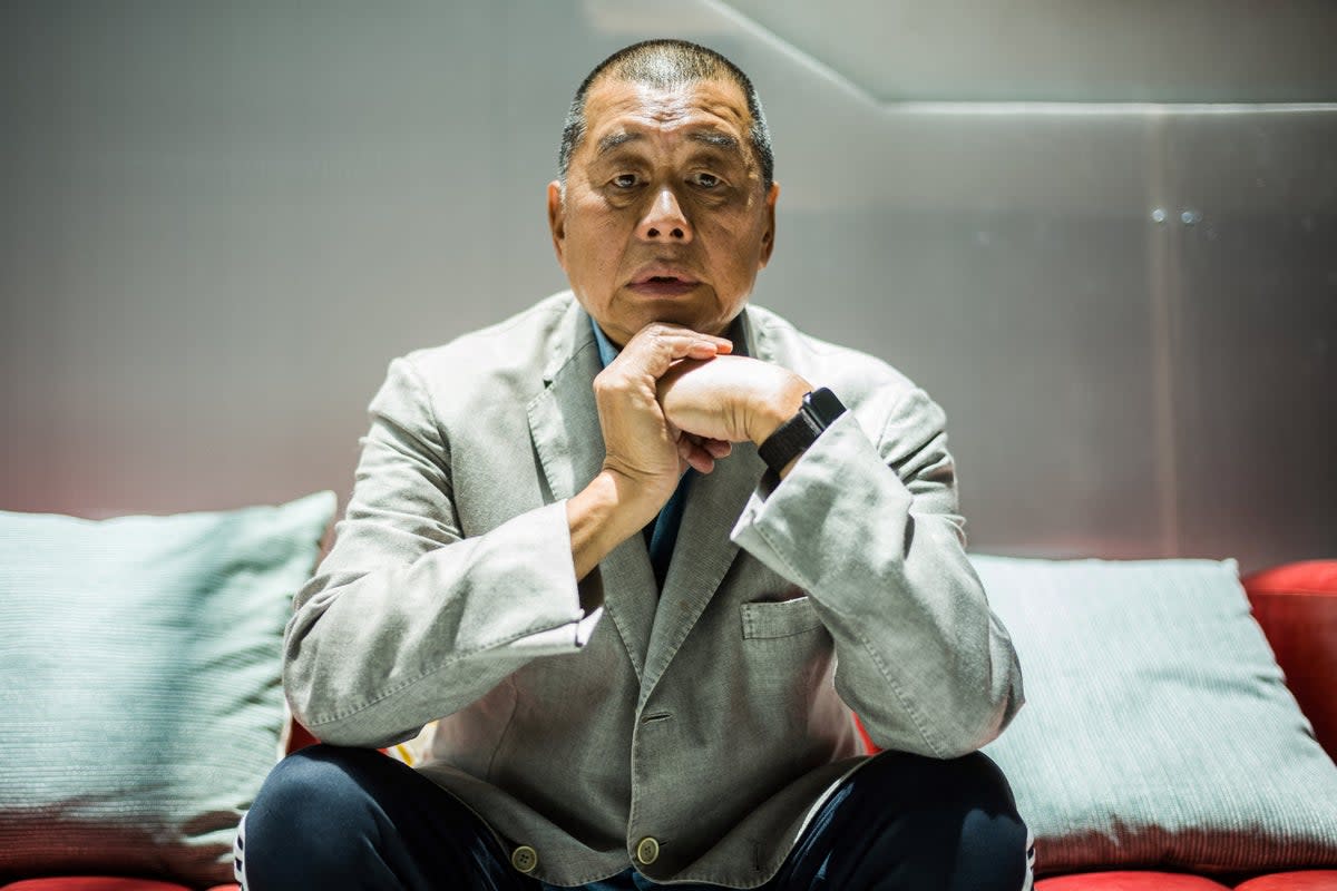 Jimmy Lai poses during an interview in 2020 (AFP/Getty)