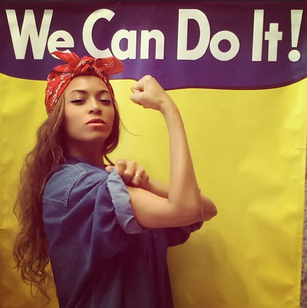 Beyonce posts feminist photo