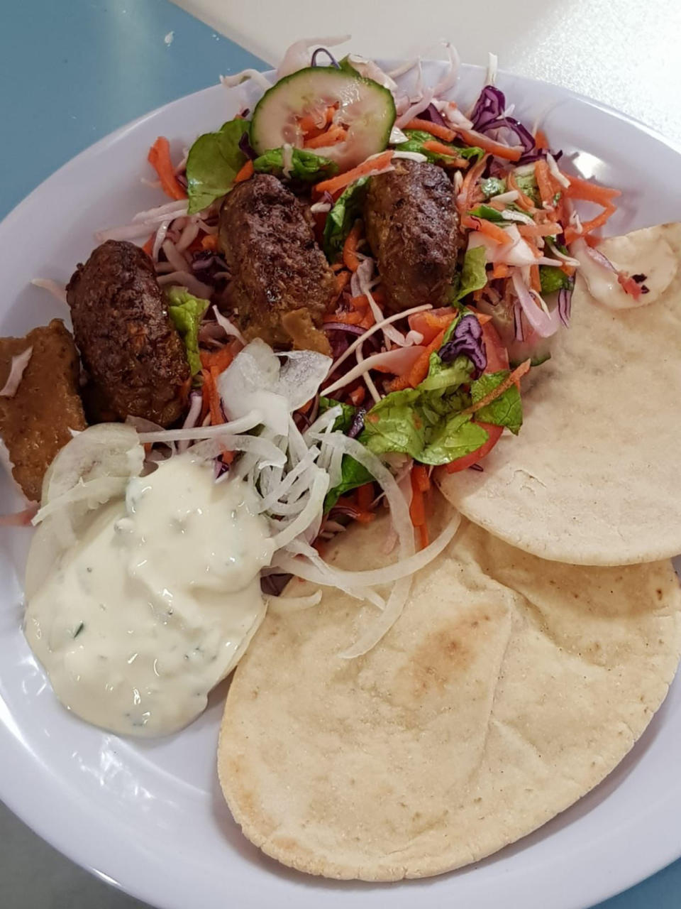 A plate of koftas and salad (Collect/PA Real Life)