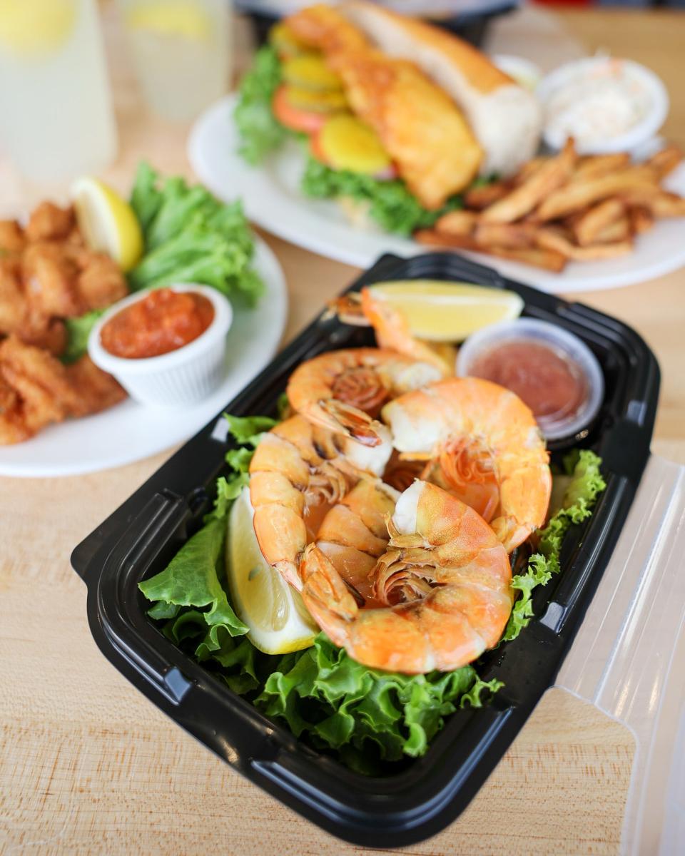 Peel and eat shrimp, as well as other favorites from Chippy's on Jenkinson's Boardwalk in Point Pleasant Beach.