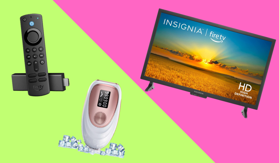 fire tv stick, hair laser and smart tv 