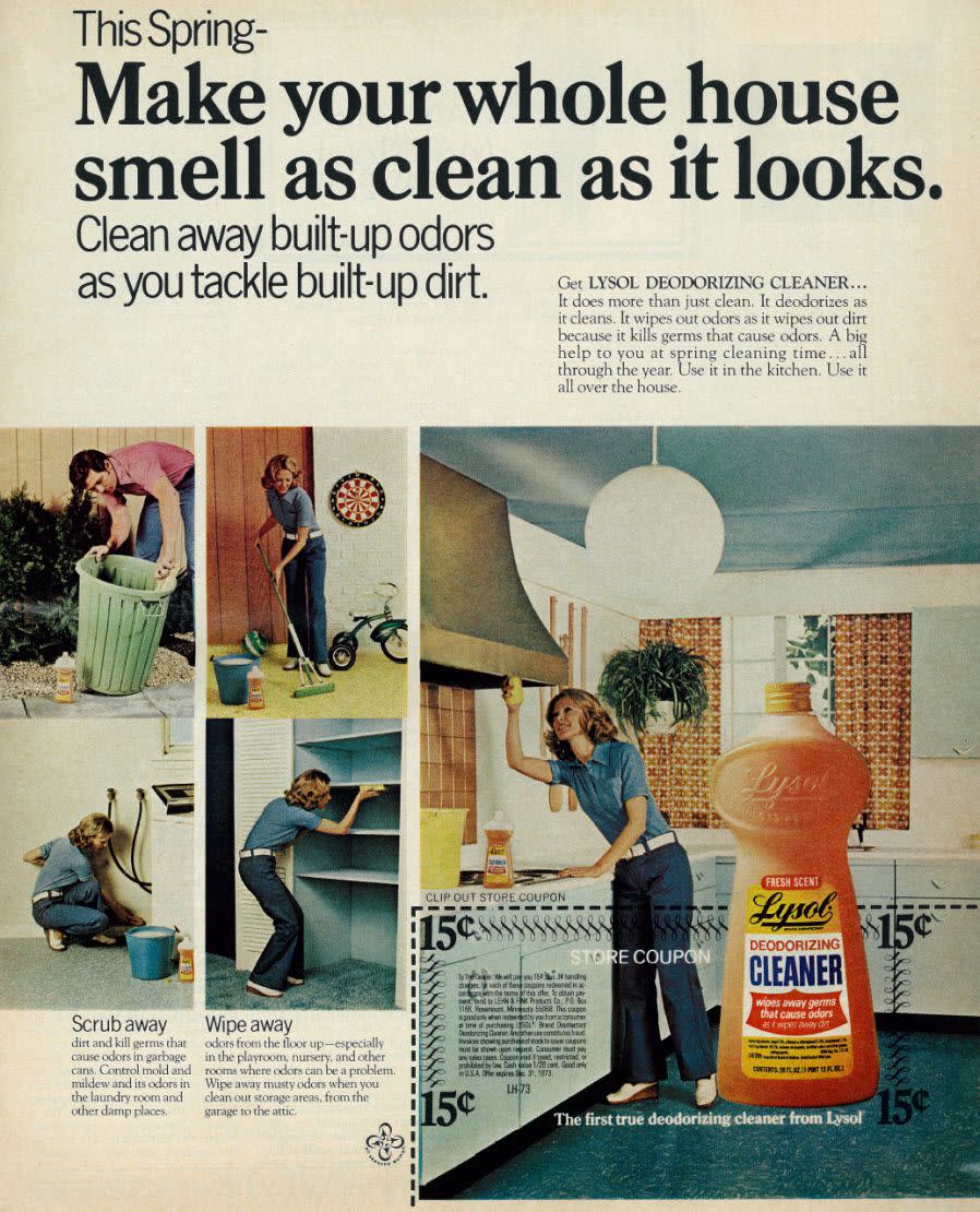 lysol ad from 1973