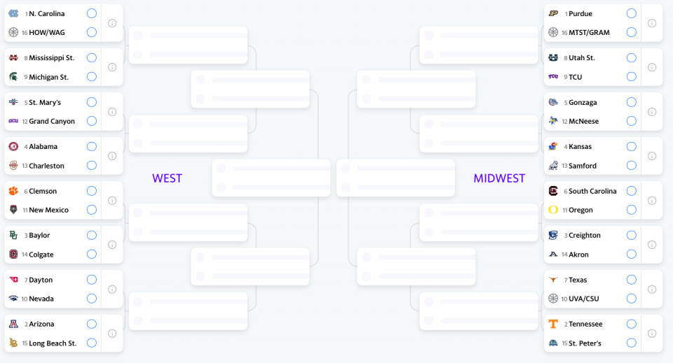 bottom half of bracket