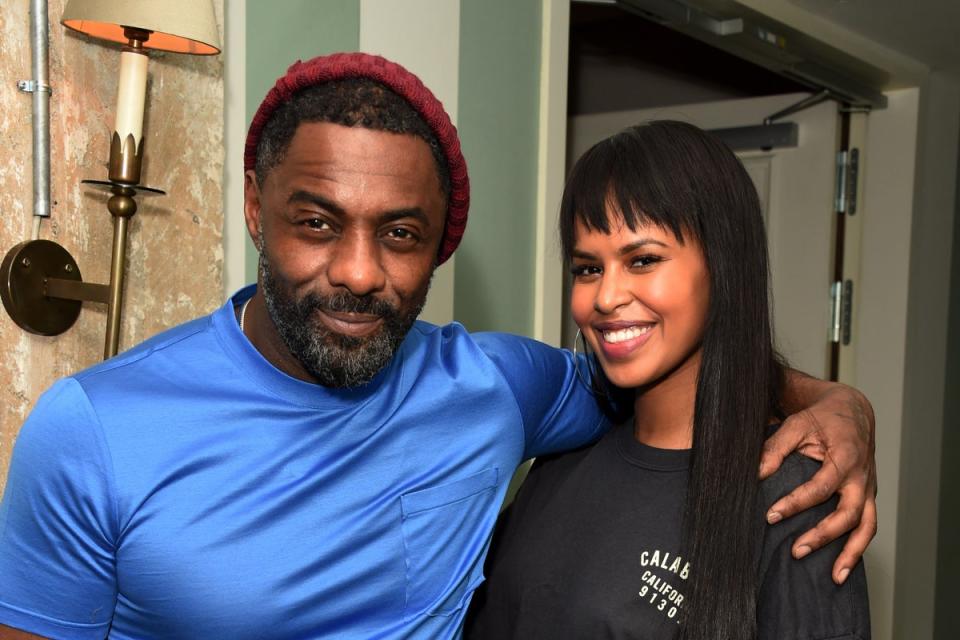 Idris Elba and Sabrina Dowhre attend the Idris Elba Yardie Screening After-Party, Berlin IFF at Soho House on February 22, 2018 in Berlin, Germany (Dave Benett/Getty Images for Pur)