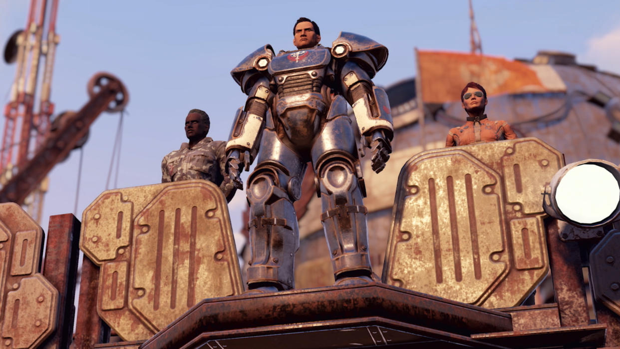  Fallout: 76 Steel Reign key art. 