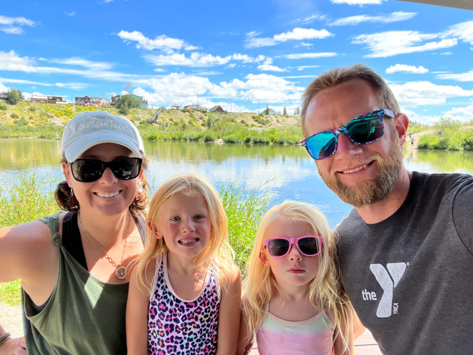 The Smith family — Alex (from left), Summit, Arrow and Mitchell. Arrow will enter Colorado’s new universal pre-K program this fall. (Courtesy of Mitchell Smith)