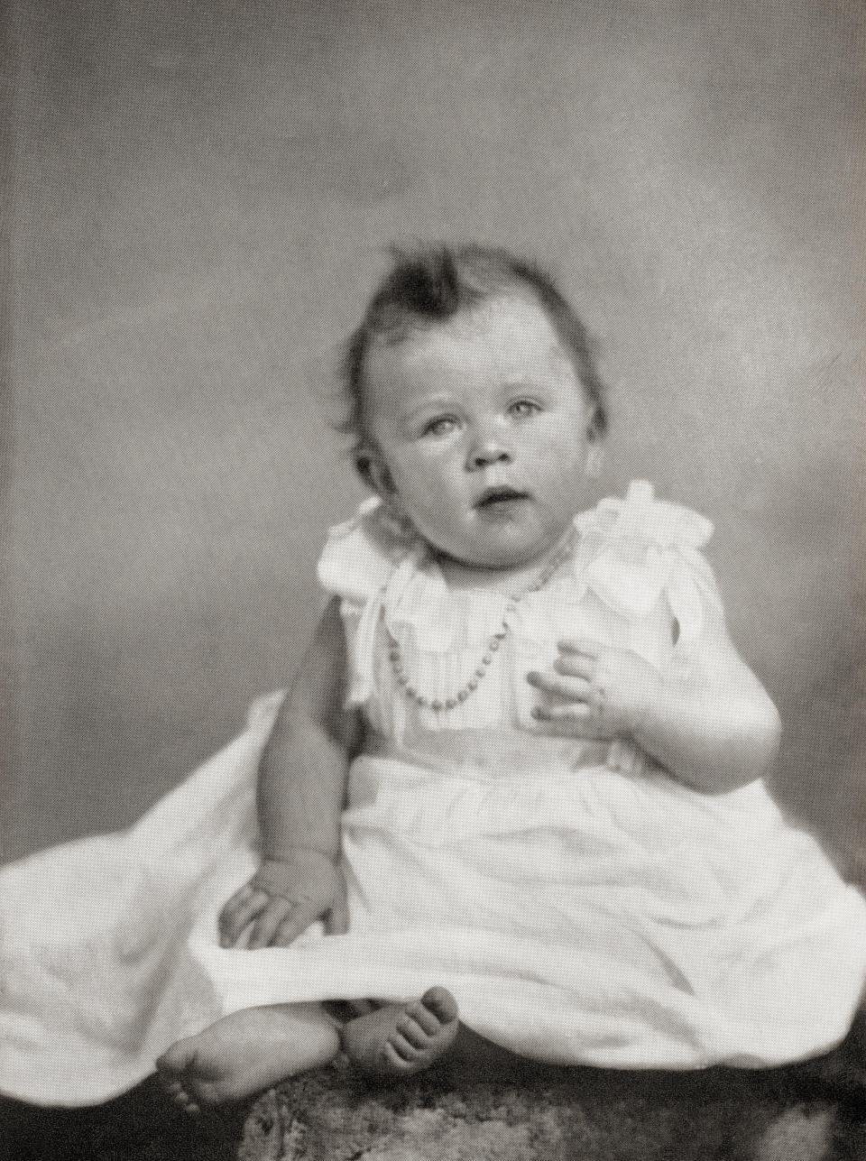 Princess Elizabeth at 8 months old in December 1926.