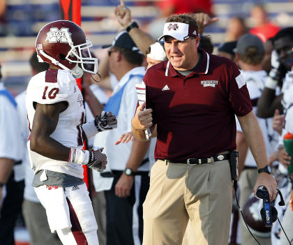 Will Dan Mullen and Mississippi State knock off a Texas A&M team taken to the brink by Arkansas last week? (AP)