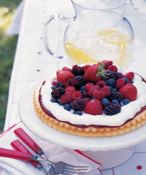 Serve a fruity dessert.