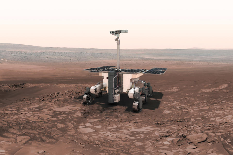 Kurz nachdem die ESA-Sonde den Eintritt in die Atmosphäre des Mars‘ eingeleitet hatte, und zur Landung ansetzen sollte, mussten die Ingenieure die Arbeit dem Landemodul Schiaparelli überlassen. Genau hier scheint es zu Komplikationen gekommen zu sein. (Bild-Copyright: ESA)