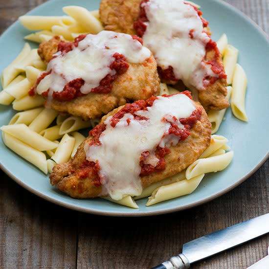 Quinoa Flour Chicken Parmesan