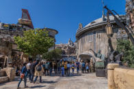 <em>Star Wars</em>: Galaxy’s Edge at Disneyland Park in Anaheim, Calif., and at Disney's Hollywood Studios in Lake Buena Vista, Fla., is Disney's largest single-themed land expansion ever. Each 14-acre park will transport guests to Black Spire Outpost, a village on the planet of Batuu, where they will be immersed in the world of <em>Star Wars</em>. (Photo: Joshua Sudock/Disney Parks)