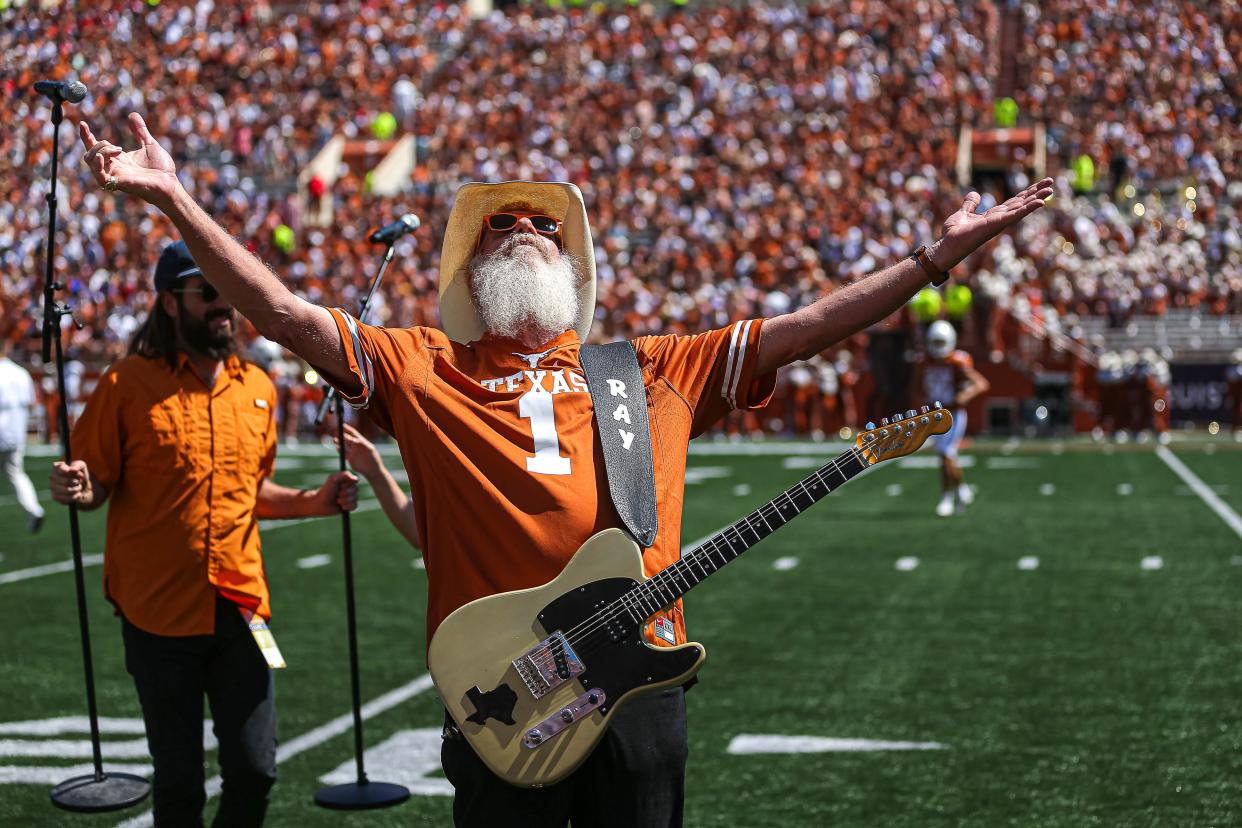 Ray Benson, who performed at halftime of last year's Texas vs. Texas Tech football game, is selling hundreds of items from his memorabilia collection at an auction in New Braunfels next month.