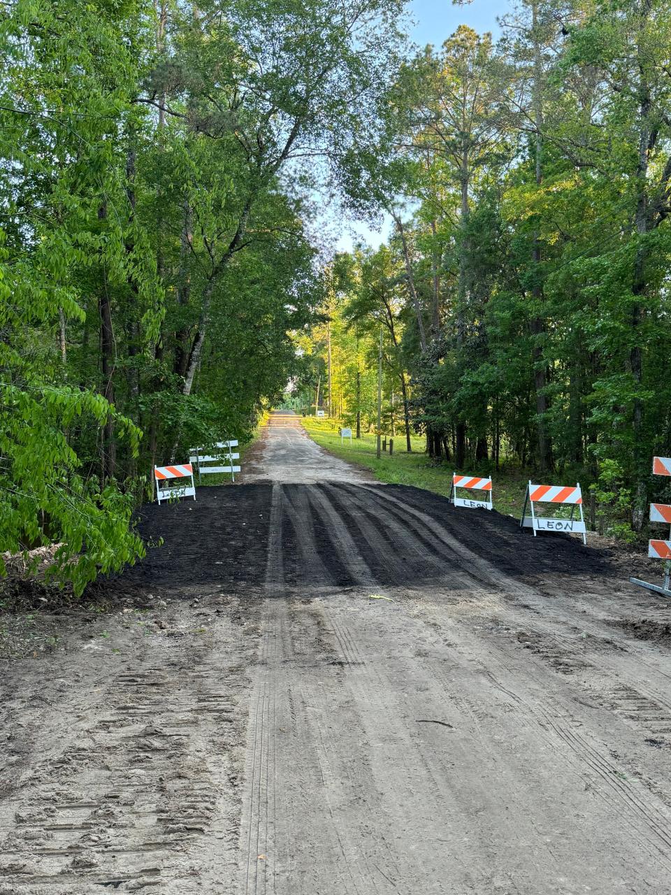 County staff managed to repair Sir Richard Road within nine hours, after a portion of it was washed away due to heavy storms which hit the Big Bend Wednesday night.