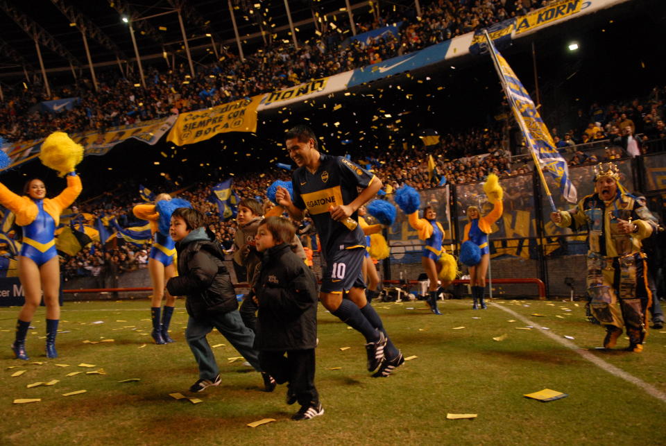 Juan Roman Riquelme se consolidó en su etapa como futbolista como un referente de Boca Juniors  (Foto: Alejandro Del Bosco/El Grafico/Getty Images)