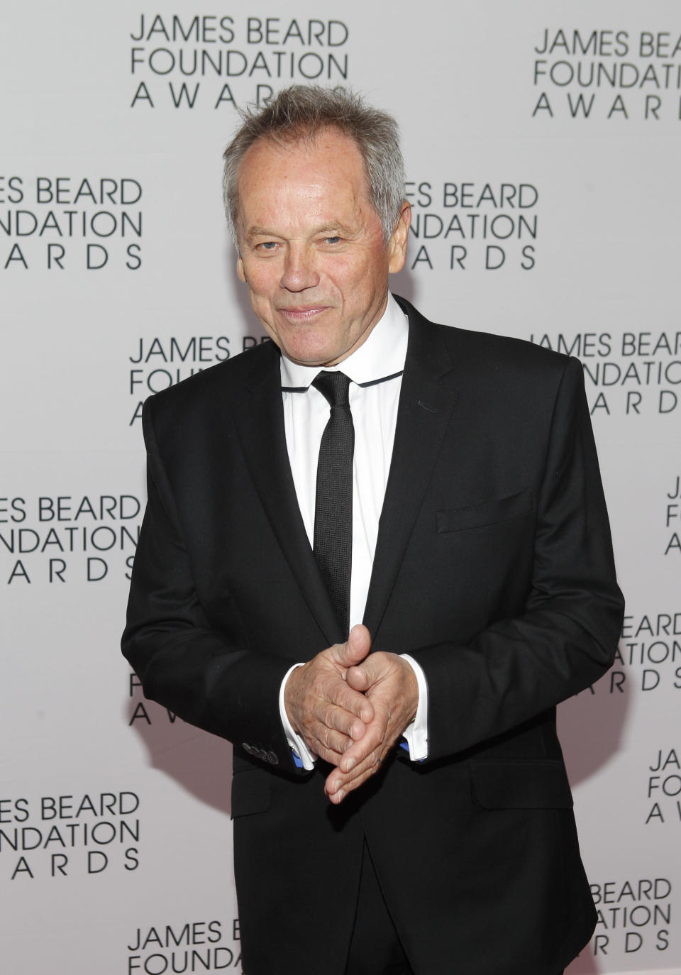 Chef Wolfgang Puck arrives for the James Beard Foundation Awards, Monday, May 7, 2012, in New York. (AP Photo/Jason DeCrow)