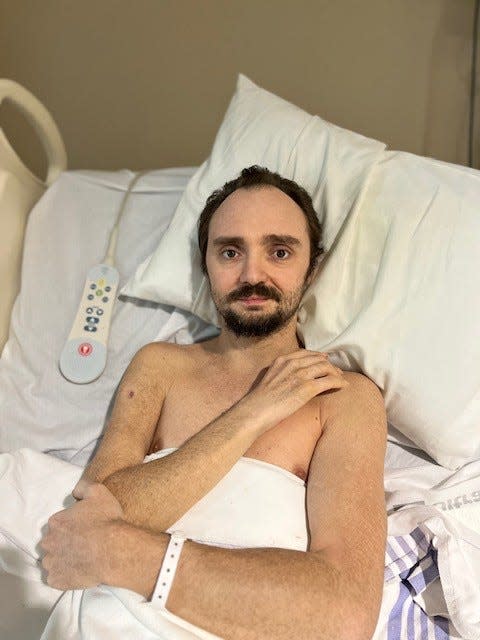 Brooks Roberts spent months in the hospital recovering after being shot by federal agents because he was homeless, his lawyers claim. The 38-year-old is now permanently paralyzed below the waist due to the attack.