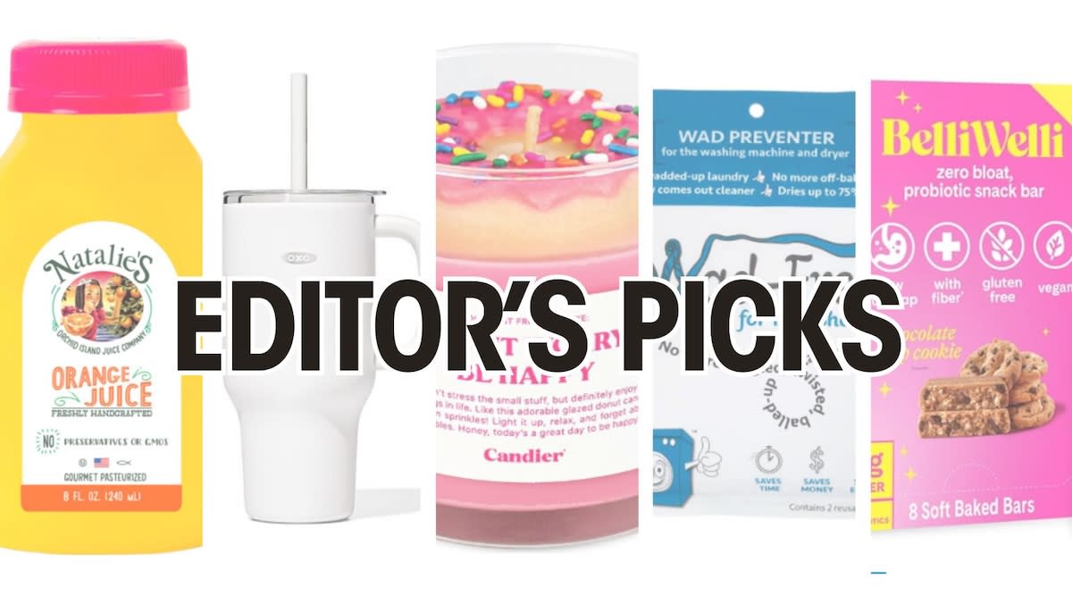 Images of products tested and loved by our online shopping editor with text that reads 'Editor's Picks.'