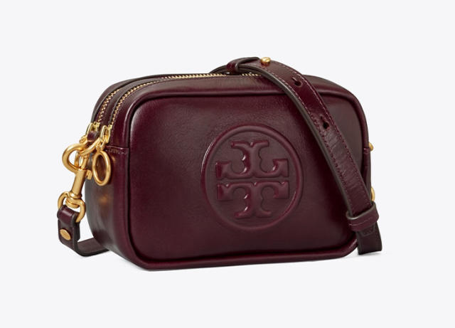 Tory Burch Kira Chevron Glazed Mini Bag Fig