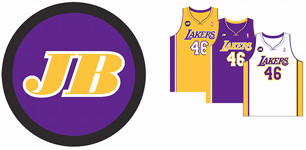 I adjusted one of my recent Lakers uniform designs to incorporate