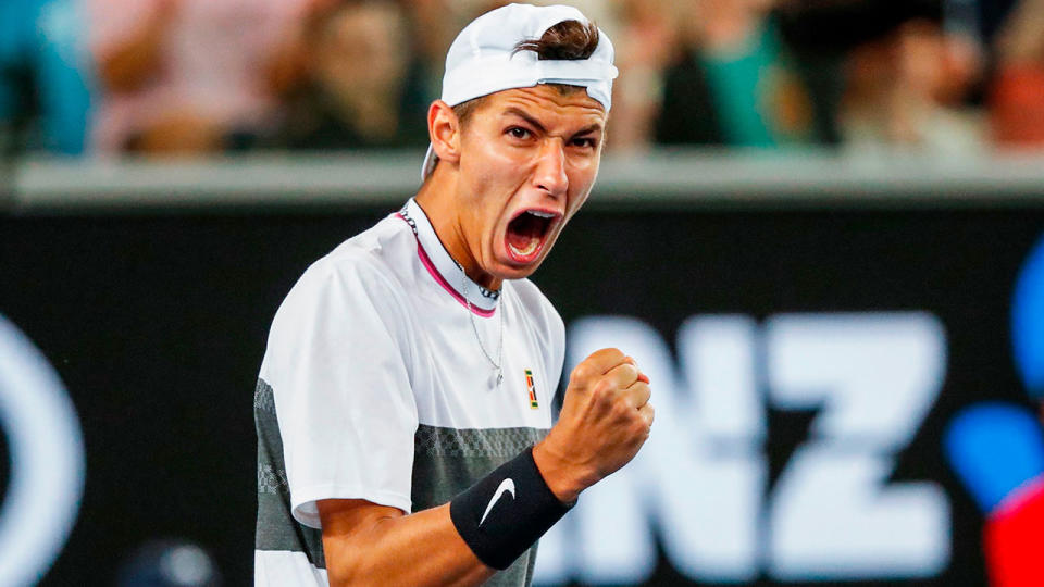 Teen sensation Alexei Popyrin dreams of a Davis Cup call-up. Pic: Getty